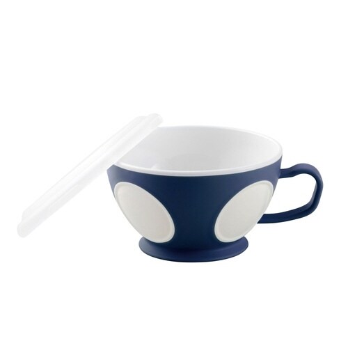 マグカップ フタ付 スープマグ 460ml 紺
