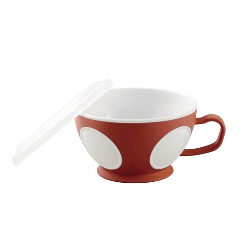 マグカップ フタ付 スープマグ 460ml 朱