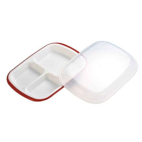 ランチプレート プラスチック 食器 朱