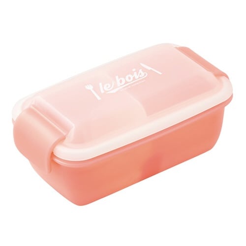 お弁当箱 1段 2点ロック ピンク