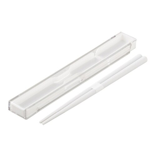 箸箱セット S 抗菌 箸 18cm ホワイト