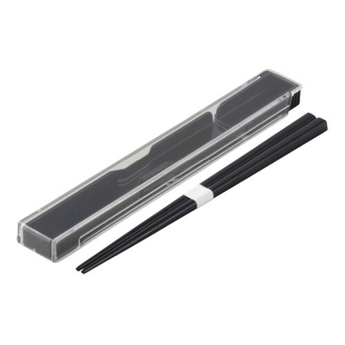 箸箱セット M 抗菌 箸 19.5cm ブラック