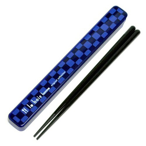 箸&箸箱セット ル・ボア オム M ブルー