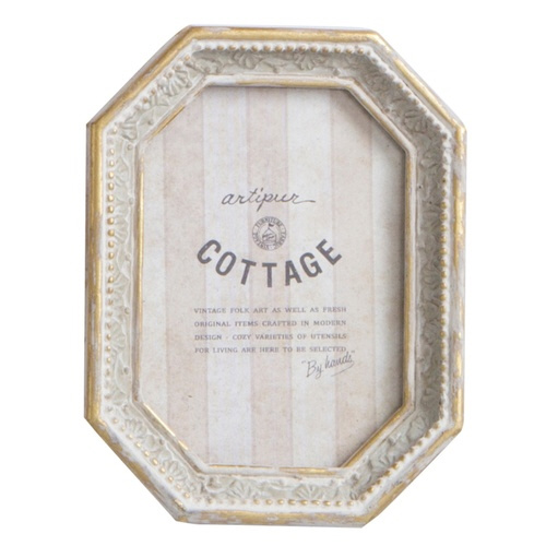 フォトフレーム 八角フォトフレーム S ホワイト