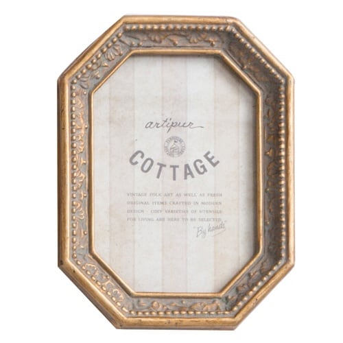 フォトフレーム 八角フォトフレーム S ゴールド