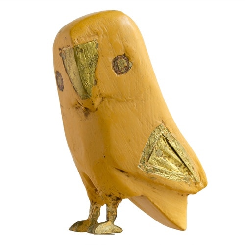 オブジェ フクロウ Sサイズ マスタード