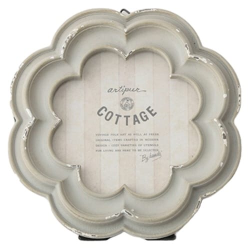 フォトフレーム フラワーフォトフレーム グレー