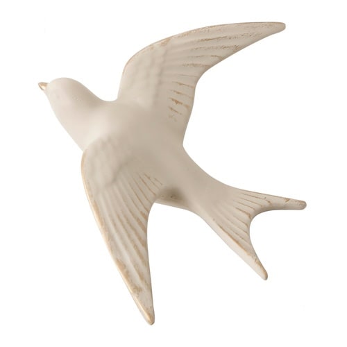 ウォールデコ バード L ホワイト