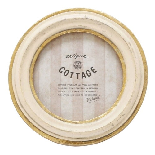 フォトフレーム ラウンドフォトフレーム アイボリー