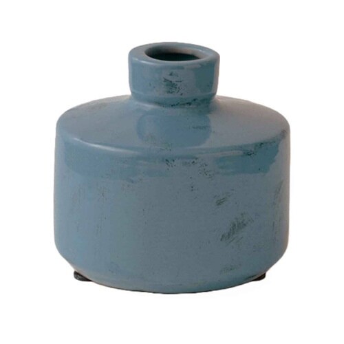 花瓶 セラミックベース ブルー