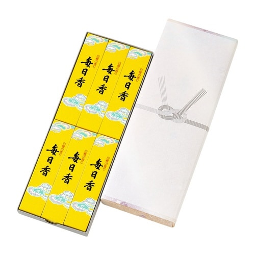 進物 線香 毎日香 進物型サック6入 包装品