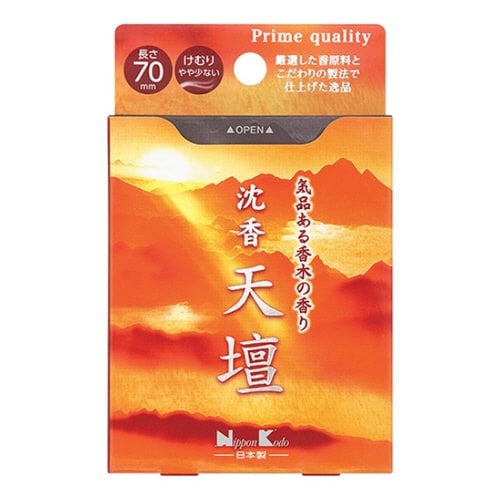 線香 沈香天壇 ミニ ミニ寸 約70mm 約50g