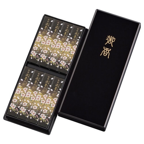 線香 特撰淡墨の桜 塗箱8箱入 贈答用 ギフト