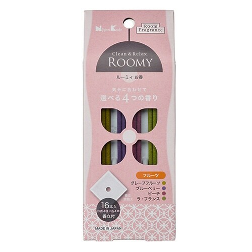 お香 4種 各4本 ROOMY フルーツ