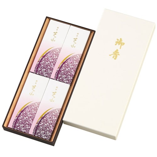 線香 銘香芝山 進物 4箱入 贈答用 日本香堂