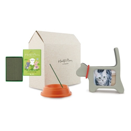 ペット仏具 ハートフルメモリーセット 猫用