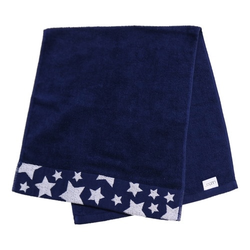 フェイスタオル ナチュラルスター タオル ネイビー