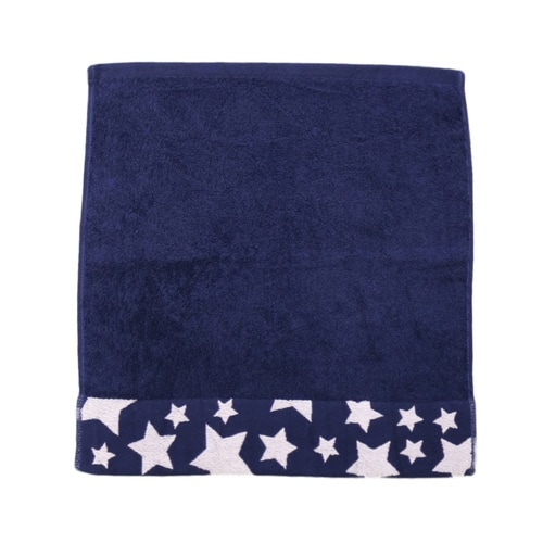ハンドタオル ナチュラルスター タオル ネイビー