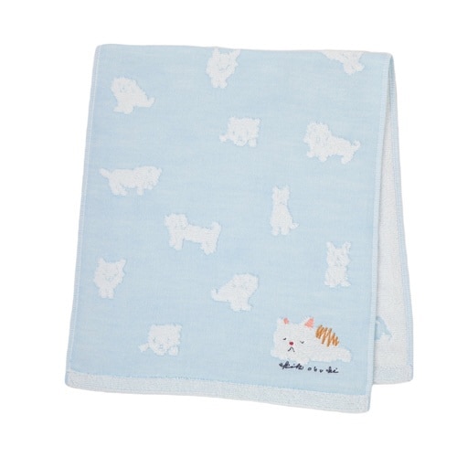 フェイスタオル 34×80cm 日本製 ブルー