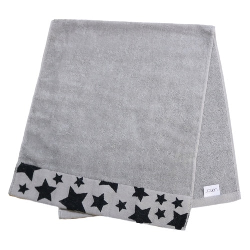 フェイスタオル ナチュラルスター タオル グレー