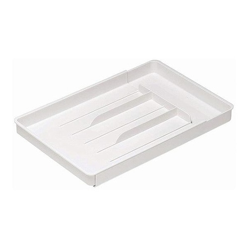 カトラリートレー 伸縮カトラリートレー ホワイト