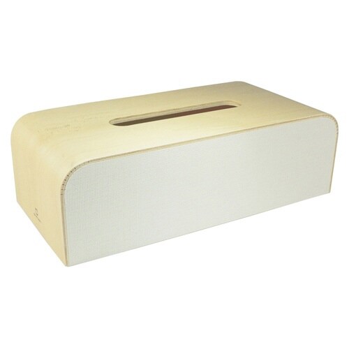 ティッシュケース 木製 ヤマト工芸 ホワイト