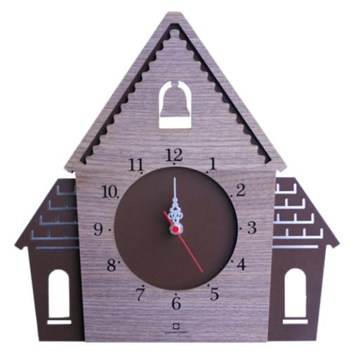 掛け時計 木製 ヤマト工芸 DOUWA ブラウン