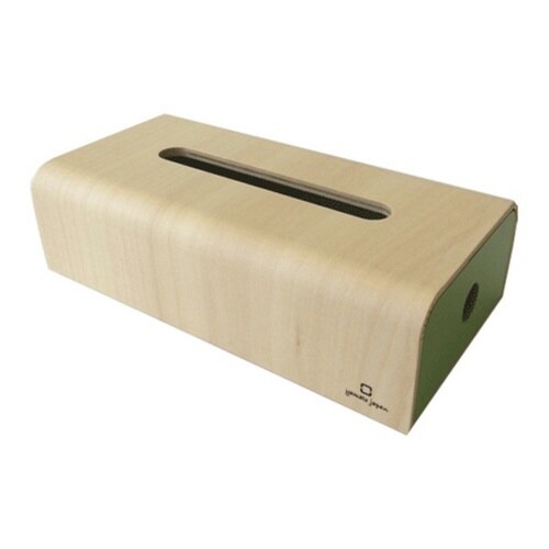 ティッシュボックス ライトグリーン