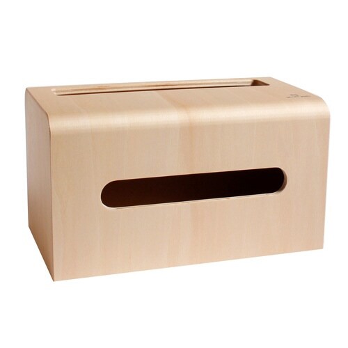 ティッシュケース living rack 木製