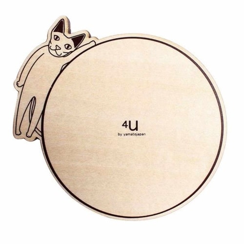 コースター 木製 ねこ 合板 スフィンクス