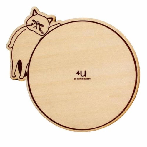 コースター 木製 ねこ エキゾチックショートヘア