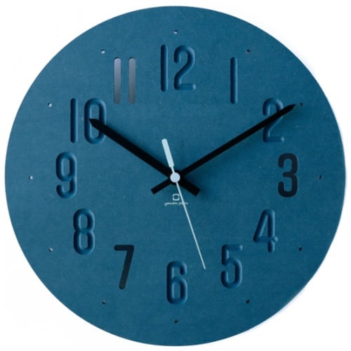 掛け時計 MAT CLOCK ヤマト工芸 ブルー