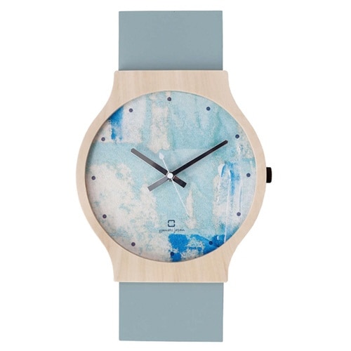 掛け時計 painting clock グリーン