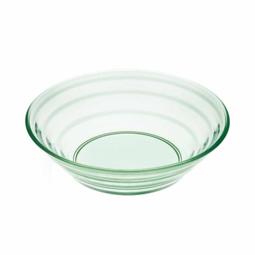 ボウル 15cm ルラック ガラス リーフグリーン