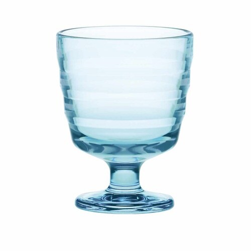 グラス 240ml 脚付き ルラック アクアブルー