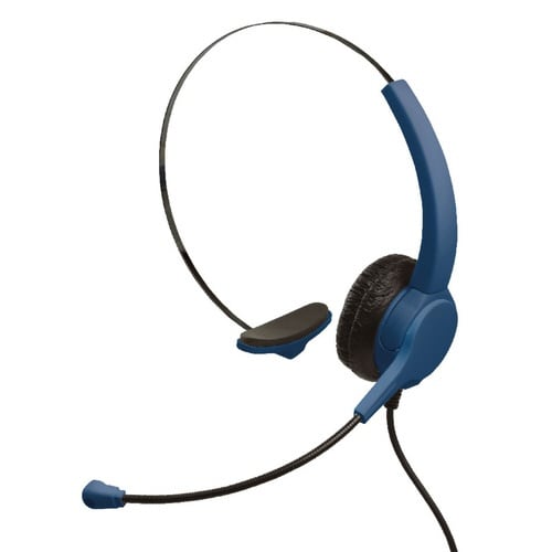 快適ヘッドセット 片耳 USBタイプ ネイビー