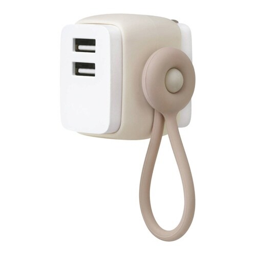 USB充電器 USB‐A 2ポート ベージュ