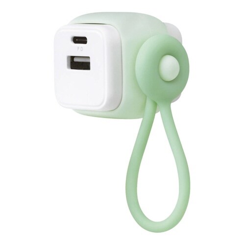 USB充電器 USB‐C USB−A グリーン