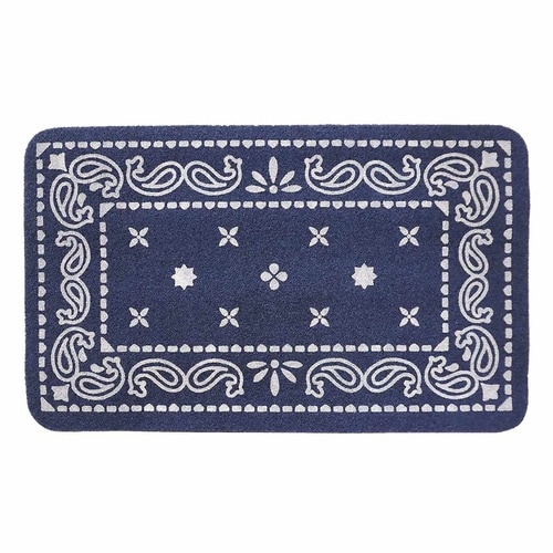 玄関マット 45×75cm ペイズリー