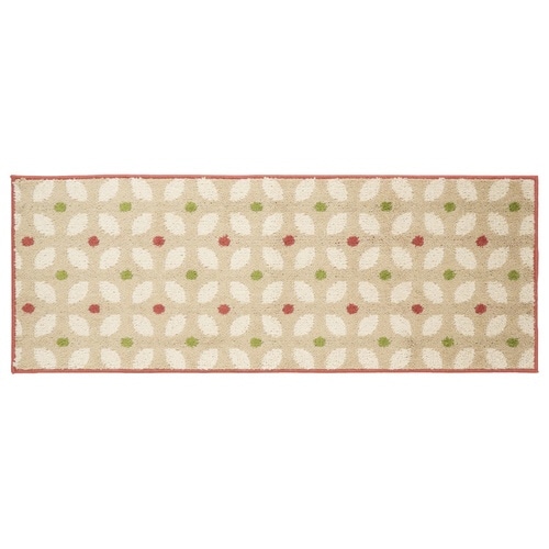 キッチンマット 45×120cm ステッチ レッド