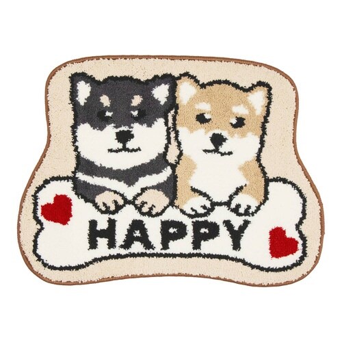 玄関マット 室内 マルチマット 45×60 豆しば