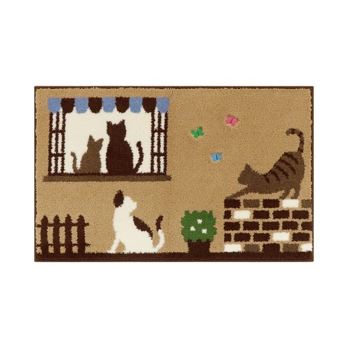 キッチンマット インテリアマット ベージュ