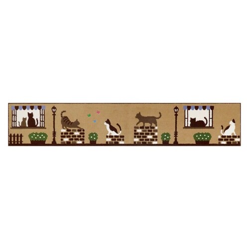 キッチンマット インテリアマット ベージュ