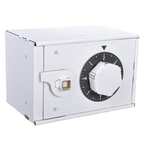 ダンボール おもちゃ ダイヤル式金庫