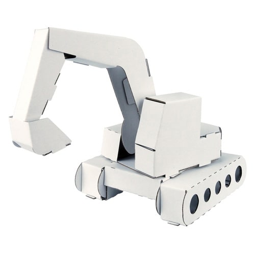 ショベルカー ダンボール のりもの 紙製