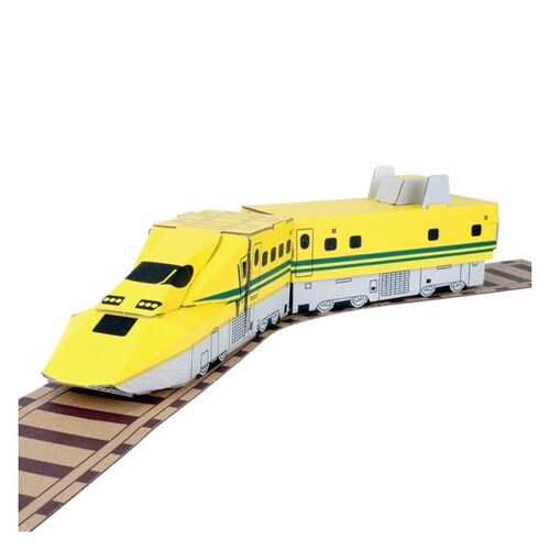 ドクターイエロー ダンボール レール付 小物入れ