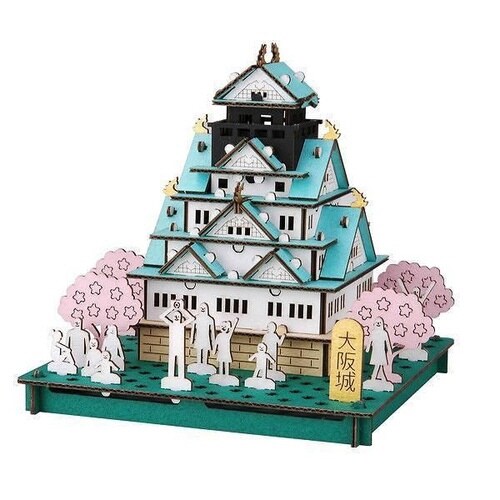 大阪城 パズル 紙製 PUSUPUSU 立体パズル