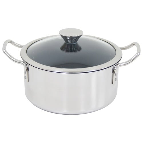 両手鍋 20cm IH対応 ステンレス製