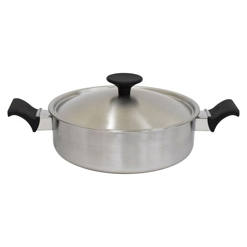 両手鍋 24cm IH対応 ステンレス製