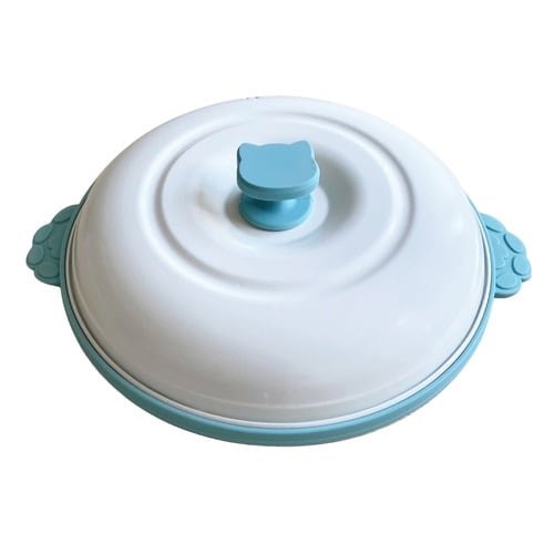 レンジパン 丸型 電子レンジ調理器 ブルーグリーン